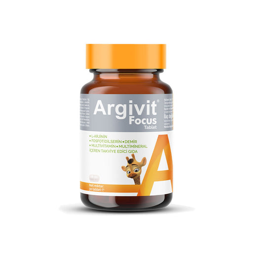 ⭐ Argivit® Focus Tablets – 30 Tablets Advanced Brain Support | Focus • Memory • Energy • Mental Clarity