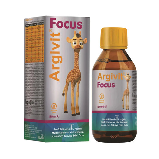 Argivit Focus Syrup 150ml | Memory, Height & Concentration Booster | Brain Support for Kids & Adults