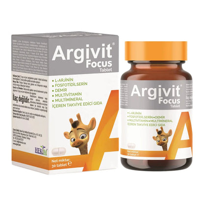 Argivit Focus Combo Pack – 2 Tablets + 1 Syrup for Cognitive Health, Focus & Mental Performance