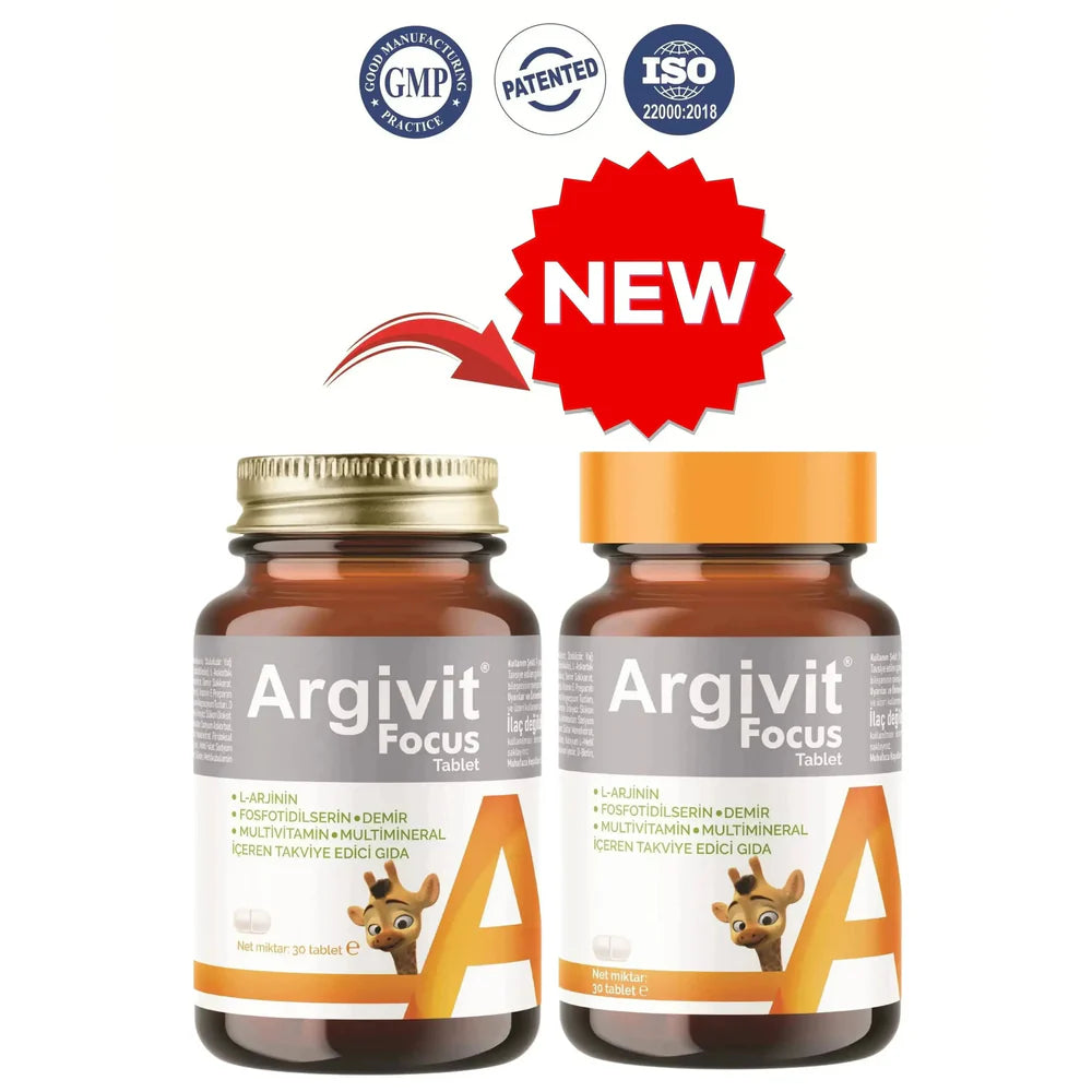 ⭐ Argivit® Focus Tablets – 30 Tablets  Advanced Brain Support | Focus • Memory • Energy • Mental Clarity