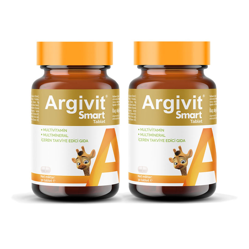 Argivit® Smart Tablets – 30 Tablets Combo of 2 | Brain Development, Memory, Focus & Immunity Support