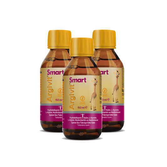 Argivit Smart Syrup – 150 ml Combo of 3 | Brain Development, Learning, Focus & Immunity Support