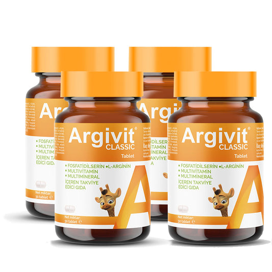 Argivit® Classic 30 Tablets Combo of 4 – Daily Multivitamin & Mineral Support for Immunity, Energy & Growth