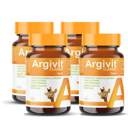 Argivit® Classic 30 Tablets Combo of 4 – Daily Multivitamin & Mineral Support for Immunity, Energy & Growth
