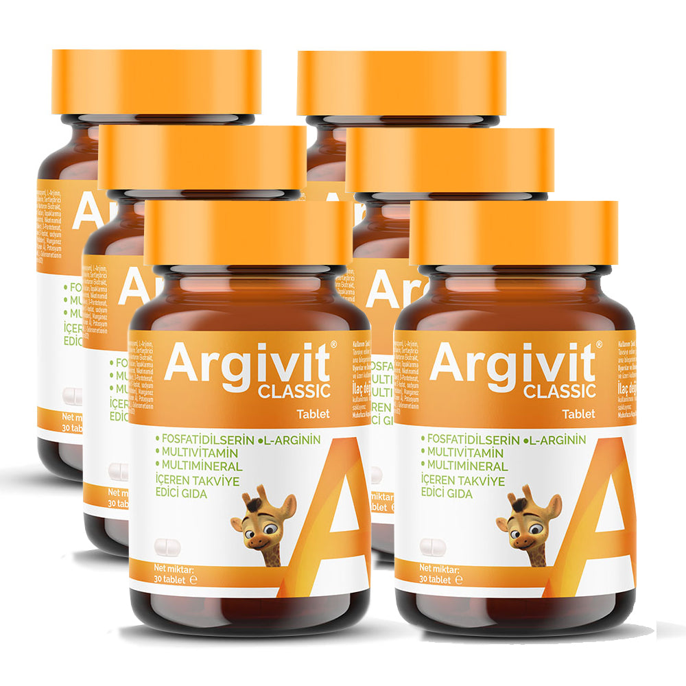 Argivit® Classic 30 Tablets Combo of 6 – Daily Multivitamin & Mineral Support for Immunity, Energy & Growth