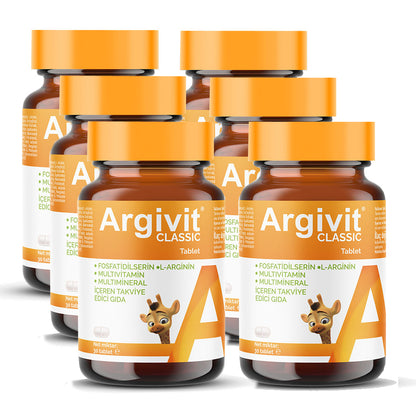 Argivit® Classic 30 Tablets Combo of 6 – Daily Multivitamin & Mineral Support for Immunity, Energy & Growth