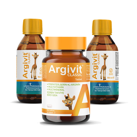 ⭐ Argivit® Classic Combo Pack – 2 Syrups + 1 Tablet | Complete Immunity, Energy & Growth Support