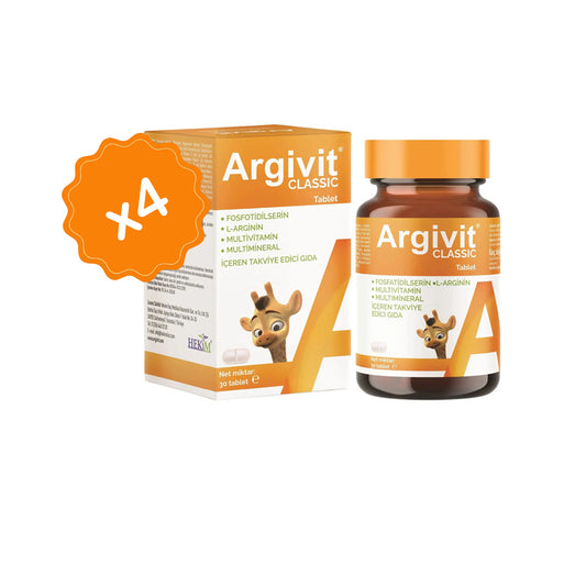 Argivit® Classic 30 Tablets Combo of 4 – Daily Multivitamin & Mineral Support for Immunity, Energy & Growth