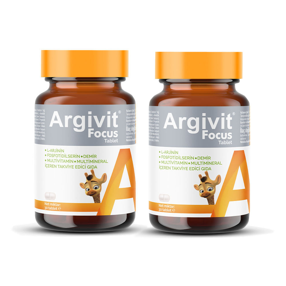 ⭐ Argivit® Focus Tablets – 30 Tablets  Combo of 2 Advanced Brain Support | Focus • Memory • Energy • Mental Clarity