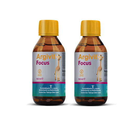 Argivit Focus Syrup 150ml Combo of 2 | Memory & Concentration Booster | Brain Support for Kids & Adults