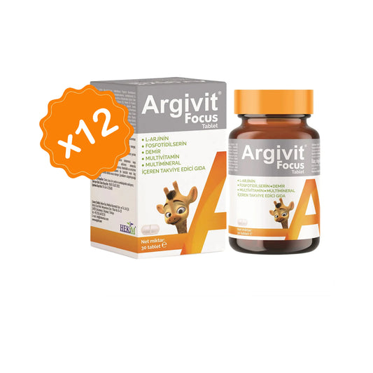 ⭐ Argivit® Focus Tablets – 30 Tablets  Combo of 12 Advanced Brain Support | Focus • Memory • Energy • Mental Clarity