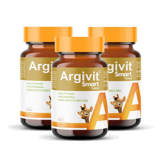 Argivit® Smart Tablets – 30 Tablets Combo of 3 | Brain Development, Memory, Focus & Immunity Support