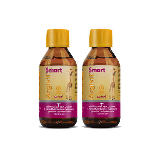 Argivit Smart Syrup – 150 ml Combo of 2 | Brain Development, Learning, Focus & Immunity Support