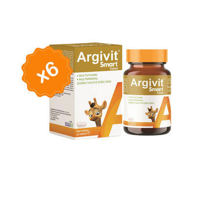 Argivit® Smart Tablets – 30 Tablets Combo of 6 | Brain Development, Memory, Focus & Immunity Support