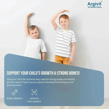 Argivit® Classic Syrup 150ml  Combo of 6 – Multivitamin & Amino Acid Syrup for Immunity, Growth, Energy & Appetite Support