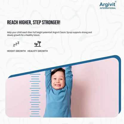 Argivit® Classic Syrup 150ml  Combo of 6 – Multivitamin & Amino Acid Syrup for Immunity, Growth, Energy & Appetite Support