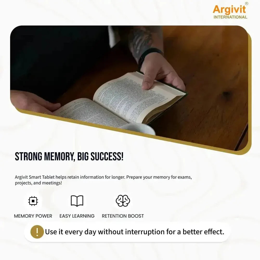 Argivit® Smart Tablets – 30 Tablets | Brain Development, Memory, Focus & Immunity Support