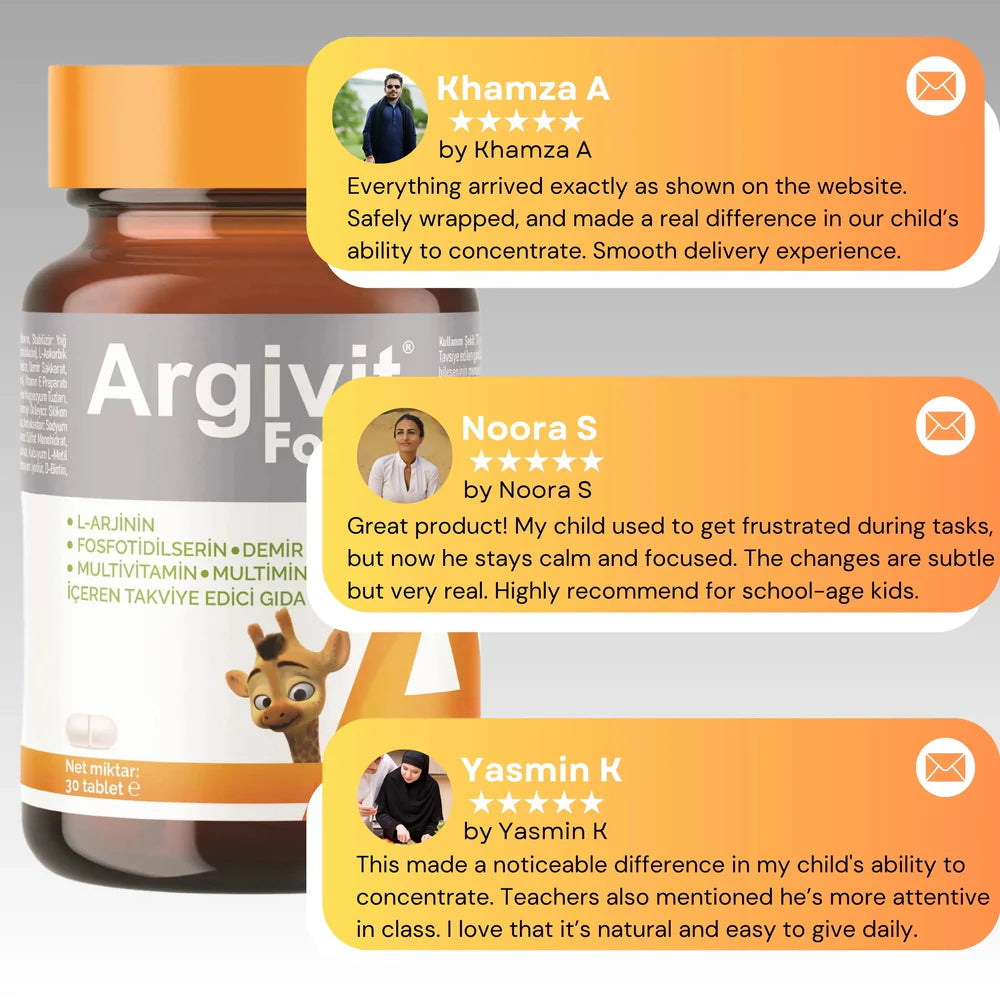 ⭐ Argivit® Focus Tablets – 30 Tablets  Advanced Brain Support | Focus • Memory • Energy • Mental Clarity