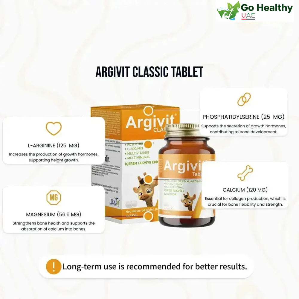 Argivit® Classic 30 Tablets Combo of 6 – Daily Multivitamin & Mineral Support for Immunity, Energy & Growth