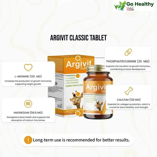 ⭐ Argivit® Classic Combo Pack – 2 Syrups + 1 Tablet | Complete Immunity, Energy & Growth Support