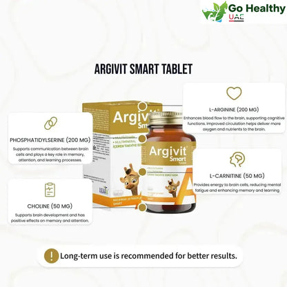 ⭐ Argivit® Smart Combo Pack – 2 Syrups + 1 Tablet | Brain, Immunity & Growth Support