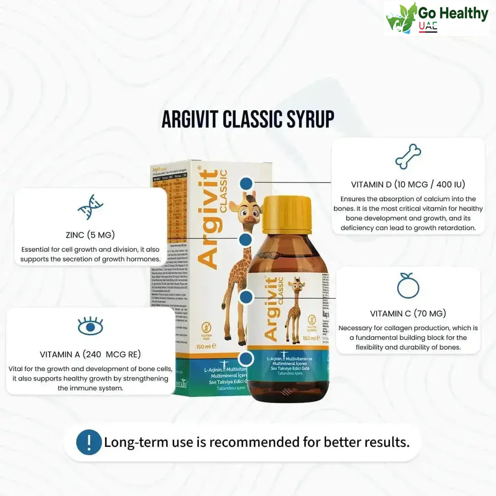 Argivit Classic Combo Pack – 2 Multivitamin Tablets + 1 Syrup for Immunity, Energy & Growth